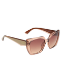 SCOTT Womens Smoke Brown Lens Crystal Brown Square Sunglasses with 100% UV Protection-Scott 3030 Octavia C2 S