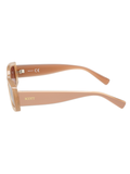 SCOTT Unisex Gradient Brown Lens Peach Rectangle Sunglasses with 100% UV Protection-Scott 3031 Clayton C2 S