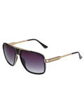 SCOTT Mens Gradient Brown Lens Gold Black Navigator Sunglasses with 100% UV Protection-Scott 3032 Jeremy C1 S