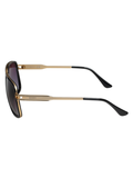 SCOTT Mens Gradient Brown Lens Gold Black Navigator Sunglasses with 100% UV Protection-Scott 3032 Jeremy C1 S