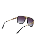 SCOTT Mens Gradient Brown Lens Gold Black Navigator Sunglasses with 100% UV Protection-Scott 3032 Jeremy C1 S