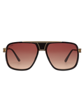 SCOTT Mens Gradient Grey Lens Gold Black Navigator Sunglasses with 100% UV Protection-Scott 3032 Jeremy C2 S