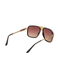 SCOTT Mens Gradient Grey Lens Gold Black Navigator Sunglasses with 100% UV Protection-Scott 3032 Jeremy C2 S
