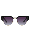 SCOTT Unisex Gradient Grey Lens Black Gold Clubmaster Sunglasses with 100% UV Protection-Scott 3034 Crimson C1 S