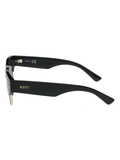 SCOTT Unisex Gradient Grey Lens Black Gold Clubmaster Sunglasses with 100% UV Protection-Scott 3034 Crimson C1 S