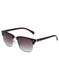 SCOTT Unisex Gradient Brown Lens Demi Brown  Clubmaster Sunglasses with 100% UV Protection-Scott 3035 Nash C2 S
