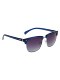 SCOTT Unisex Smoke Blue Lens Blue Clubmaster Sunglasses with 100% UV Protection-Scott 3035 Nash C3 S