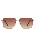 SCOTT Mens Gradient Brown Lens Gold Navigator Sunglasses with 100% UV Protection-Scott 3036 Paxton C1 S