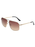 SCOTT Mens Gradient Brown Lens Gold Navigator Sunglasses with 100% UV Protection-Scott 3039 Walter C1 S
