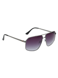 SCOTT Mens Gradient Grey Lens Silver Navigator Sunglasses with 100% UV Protection-Scott 3039 Walter C2 S