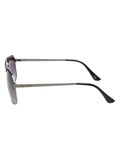 SCOTT Mens Gradient Grey Lens Silver Navigator Sunglasses with 100% UV Protection-Scott 3039 Walter C2 S