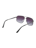 SCOTT Mens Gradient Grey Lens Silver Navigator Sunglasses with 100% UV Protection-Scott 3039 Walter C2 S
