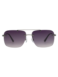 SCOTT Mens Gradient Grey Lens Gun Square Sunglasses with 100% UV Protection-Scott 3041 Brantley C2 S