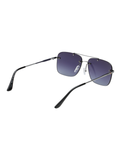 SCOTT Mens Smoke Blue Lens Crome Square Sunglasses with 100% UV Protection-Scott 3041 Brantley C3 S