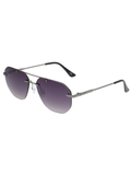 SCOTT Mens Gradient Grey Lens Gun Square Sunglasses with 100% UV Protection-Scott 3042 Leonel C2 S