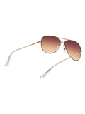 SCOTT Unisex Smoke Orange Lens Gold Aviator Sunglasses with 100% UV Protection-Scott 3043 Murphy C1 S