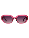 SCOTT Womens Smoke Pink Lens Crystal Wine  Rectangle Sunglasses with 100% UV Protection-Scott 3047 Tiffany C4 S