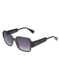 SCOTT Womens Smoke Grey Lens Crystal Black Square Sunglasses with 100% UV Protection-Scott 3051 Carmel C2 S