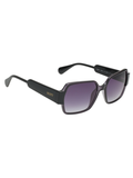 SCOTT Womens Smoke Grey Lens Crystal Black Square Sunglasses with 100% UV Protection-Scott 3051 Carmel C2 S