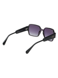 SCOTT Womens Smoke Grey Lens Crystal Black Square Sunglasses with 100% UV Protection-Scott 3051 Carmel C2 S