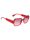 SCOTT Womens Gradient Pink Lens Red Square Sunglasses with 100% UV Protection-Scott 3051 Carmel C3 S