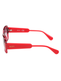 SCOTT Womens Gradient Pink Lens Red Square Sunglasses with 100% UV Protection-Scott 3051 Carmel C3 S