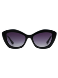 SCOTT Womens Gradient Grey Lens Black Cateye Sunglasses with 100% UV Protection-Scott 3052 Annika C1 S