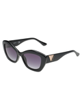 SCOTT Womens Gradient Grey Lens Black Cateye Sunglasses with 100% UV Protection-Scott 3052 Annika C1 S