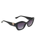 SCOTT Womens Gradient Grey Lens Black Cateye Sunglasses with 100% UV Protection-Scott 3052 Annika C1 S