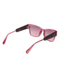 SCOTT Womens Gradient Pink Lens Crystal Pink Square Sunglasses with 100% UV Protection-Scott 3053 Lorena C2 S