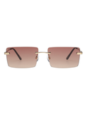 SCOTT Unisex Smoke Brown Lens Gold Rectangle Sunglasses with 100% UV Protection-Scott 3056 Casper C1 S