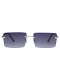 SCOTT Unisex Smoke Blue Lens Silver Rectangle Sunglasses with 100% UV Protection-Scott 3056 Casper C2 S