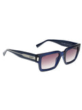SCOTT Unisex Smoke Green Lens Navy Blue Wayfarer Sunglasses with 100% UV Protection-Scott 3060 Xavier C5 51 S