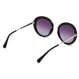Scott Gradient Grey Lens Round Sunglass Full Rim Silver Frame With 100% Uv Protected - Scott 503 C3 Mia 55 S