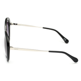 Scott Gradient Grey Lens Round Sunglass Full Rim Silver Frame With 100% Uv Protected - Scott 503 C3 Mia 55 S