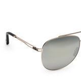 ZILLI Unisex Mirror Lens Silver Aviator Sunglasses with 100% UV Protection.
