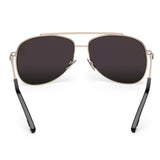 ZILLI Unisex Mirror Lens Silver Aviator Sunglasses with 100% UV Protection.