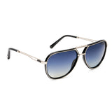 ZILLI Men Grey Lens Silver Aviator Sunglasses with 100% UV Protection.