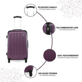 HEYS REVOLVER Purple Color Polycarbonate Material Hard Trolley