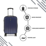 HEYS Terra-Lite Hard Cabin Navy Luggage Trolley