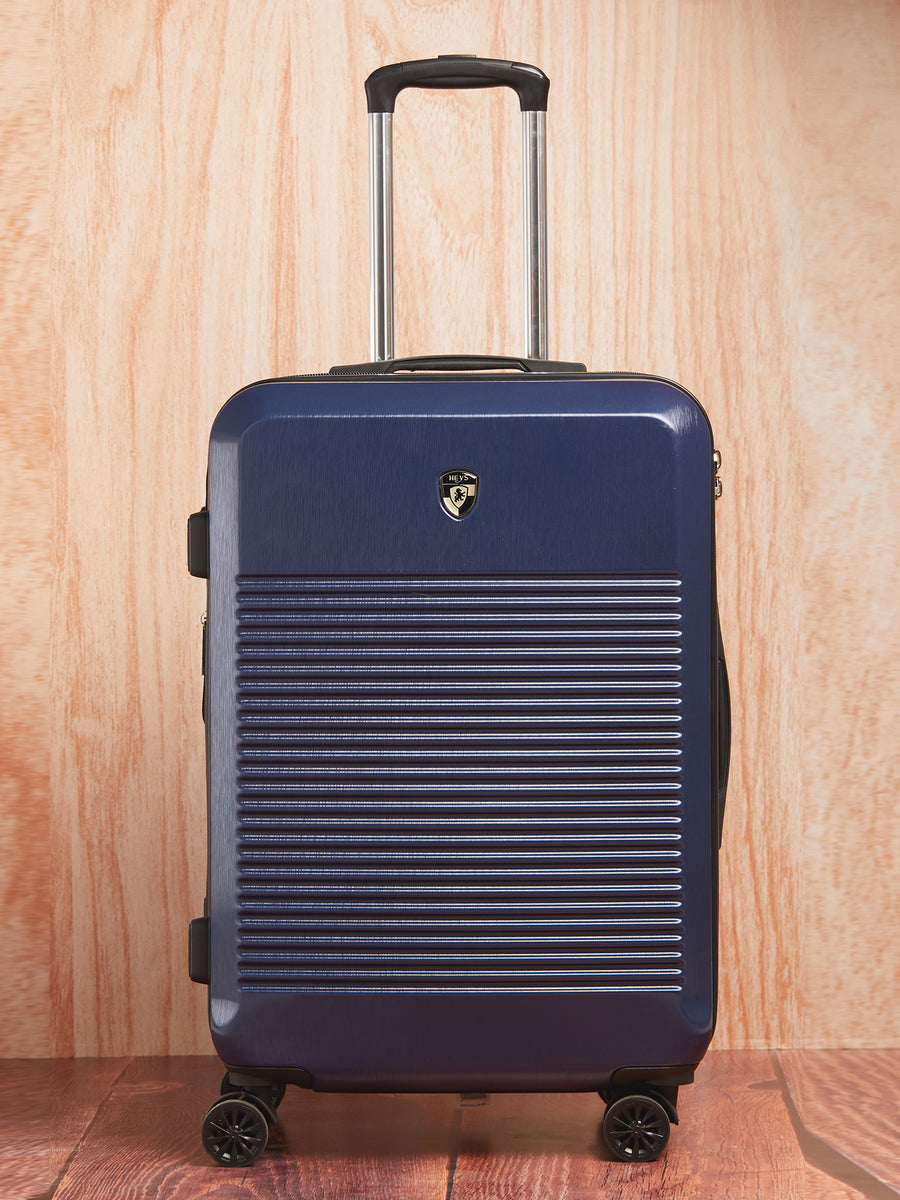 HEYS Terra-Lite Hard Medium Navy Luggage Trolley