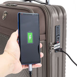 HEYS CHARGE-A-WEIGH Range Taupe Color Hard Luggage