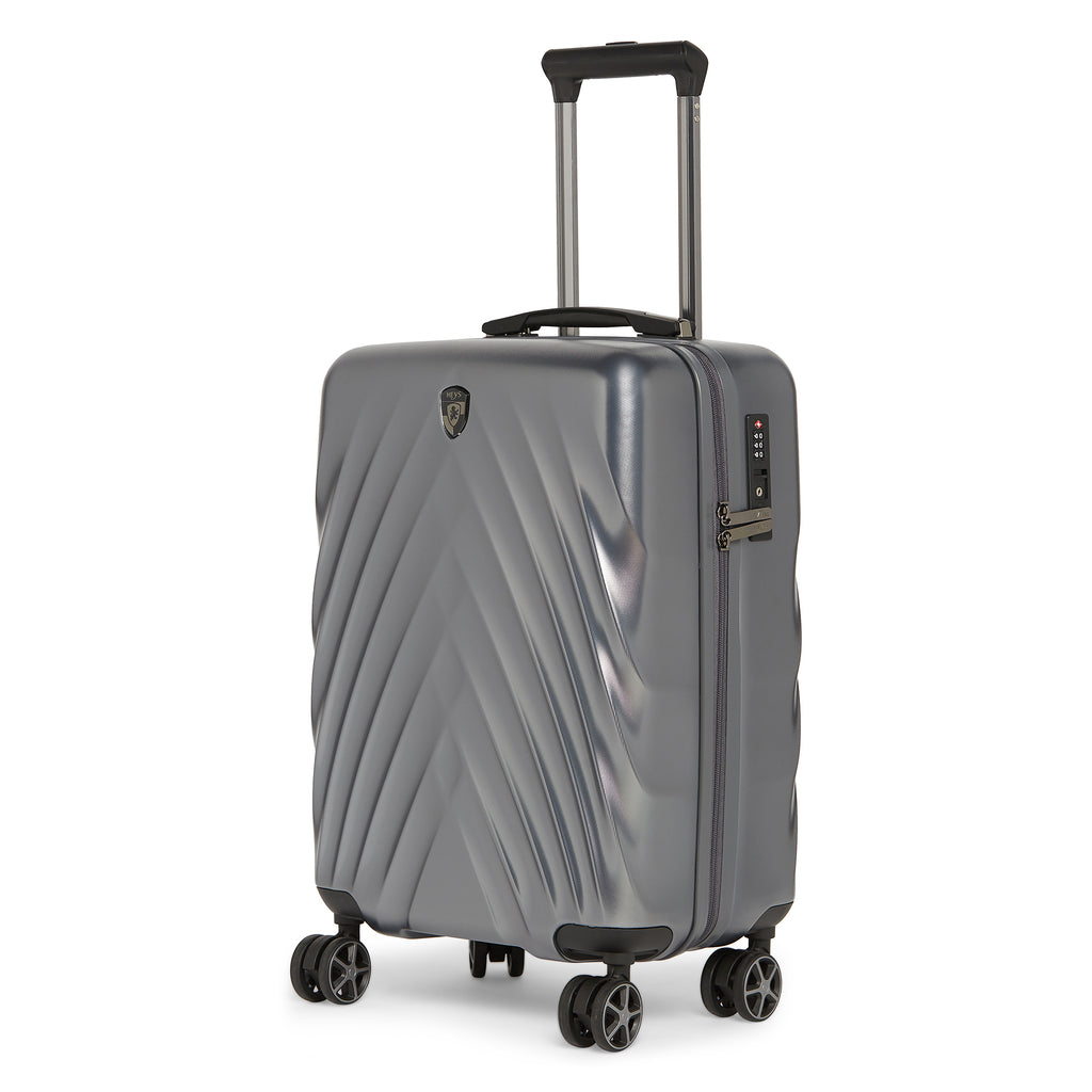 HEYS Ecolite Hard Cabin Charcoal Luggage Trolley