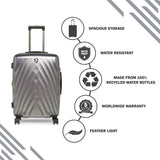 HEYS Ecolite Hard Medium Charcoal Luggage Trolley
