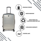 HEYS Ecocase Hard Medium Grey Luggage Trolley