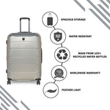 HEYS Ecocase Hard Large Grey Luggage Trolley