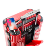 Heys TEKNO Red Color Polycarbonate Material Hard Trolley
