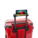 Heys TEKNO Red Color Polycarbonate Material Hard Trolley