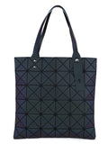 BAOMI Geometric Soft Silver Backpack