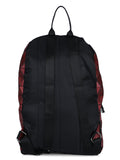 BAOMI Geometric Range Red Color Soft One Size Backpack